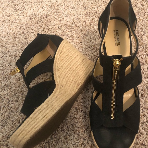 Michael Kors Black Wedges - Picture 3 of 4